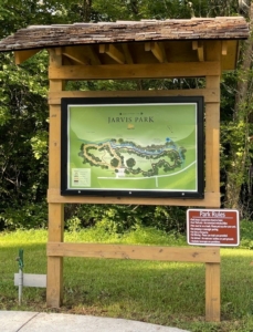 Trail Map Sign at Jarvis Park